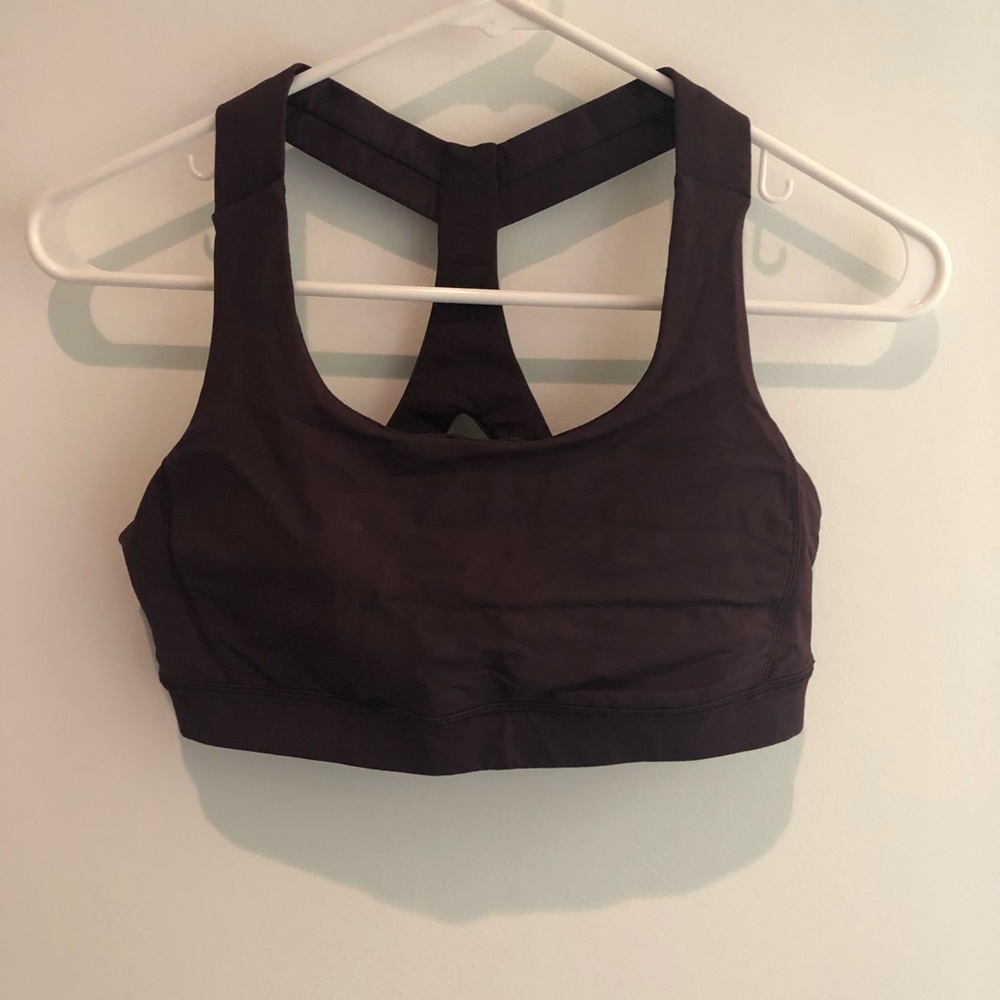 Lululemon Maroon Sports Bra Size 8